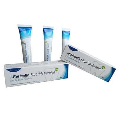 Fluorure de séchage rapide de 15 secondes vernir la couleur jaune pour pédiatrique