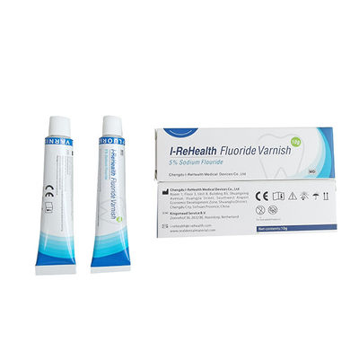 Fluorure de séchage rapide de 15 secondes vernir la couleur jaune pour pédiatrique