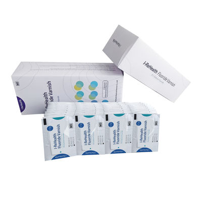 CE rapide de dose d'unité du vernis 100x0.5g de fluorure de sodium de la version 5% de saveur de melon d'I-ReHealth