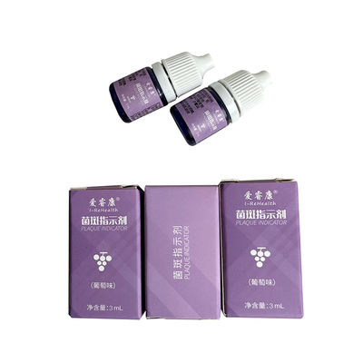 Indicateur de nettoyage des dents Bouteille Type de colis Lieu sec Entreposage pour les professionnels dentaires