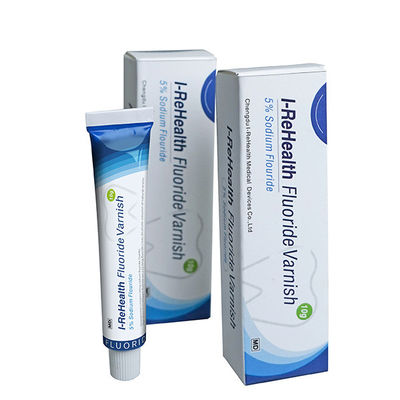 les dents actuelles de 10g 5% Naf Applic vernissent la saveur de melon de protection