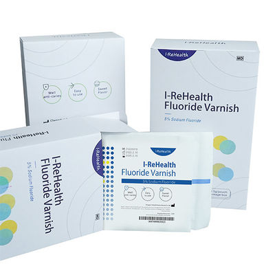 vernis réglé du fluorure de sodium 0.5g 10 pour les dents sensibles d'adultes