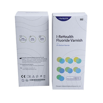 Vernis de fluorure de sodium de 5% pour le traitement de la sensibilité de dents d'adultes 10-15s