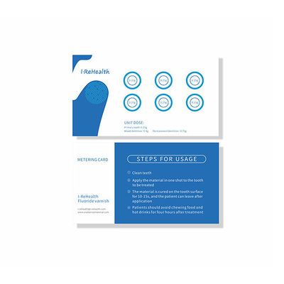 vernis de fluorure de sodium de 0.5g/Bag 5% pour les dents sensibles avec du ce